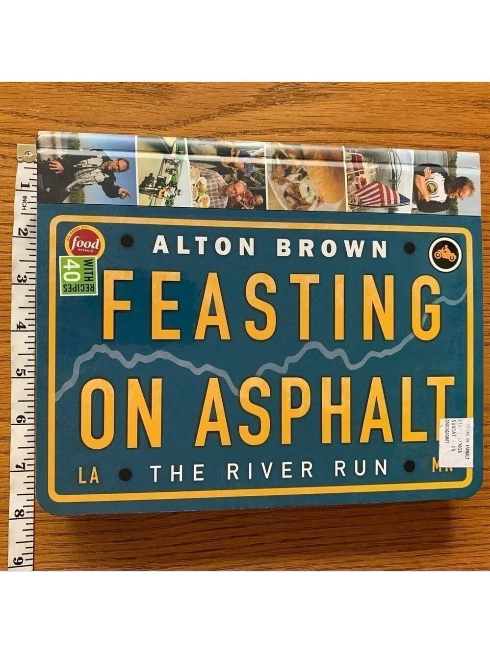 ALTON BROWN cookbook food network motorcycle travel recipes chef gift travel